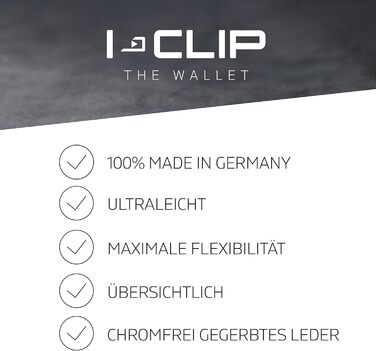 Оригінальний міні-портмоне I-CLIP з кліпсою для грошей - тонкий гаманець з ефектом карбону та чорною рамою (срібна рама)