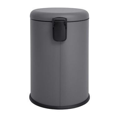 Сміттєве відро SVITA T20 з нержавіючої сталі, 20 літрів, з педаллю, сірого кольору