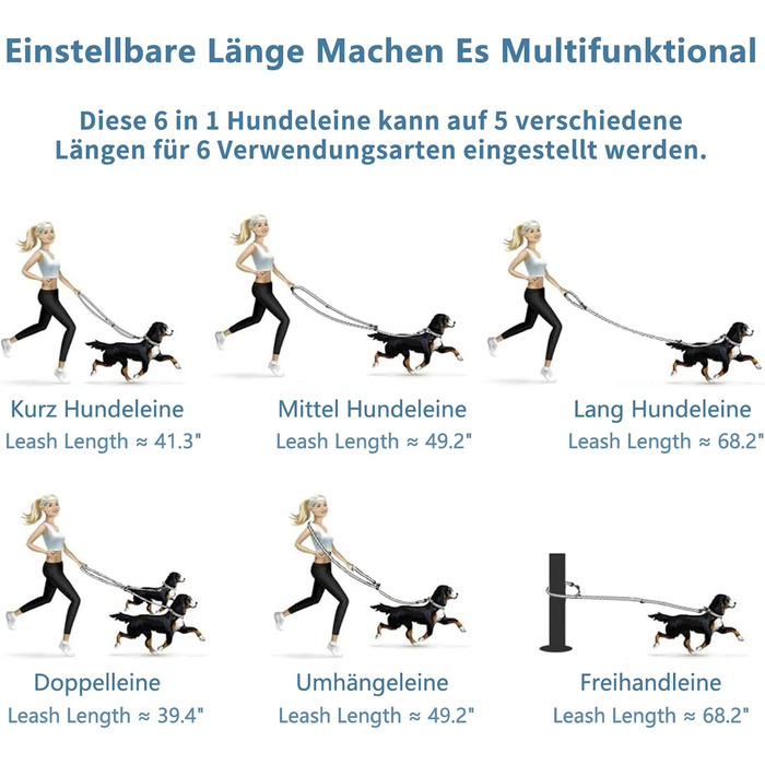 Набір собачий: повід та нашийник з м'якої шкіри (2м) - регульований повід, стильна рожева металева застібка та нейлонові повідки для цуценят, собак маленьких, середніх та великих порід, сірий колір, S (обхват шиї 31-43 см, ширина 2 см), сірий