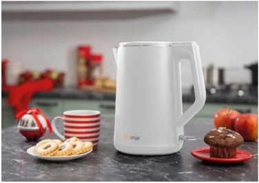 Електричний чайник Gorenje K15DWW, 2200 Вт, 1,5 л, білий