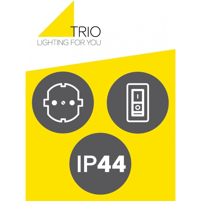 Trio Leuchten LED Bathroom Wall Light Piera 284074206, Chrome-colored plastic, includes 8 Watt LED, switch, socket, chrome
