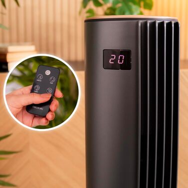 Турбовентилятор Cecotec EnergySilence 9090 Skyline, 76 см, білий, з пультом керування та дисплеєм