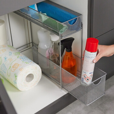 Relaxdays Metal Kitchen Cabinet Organizer