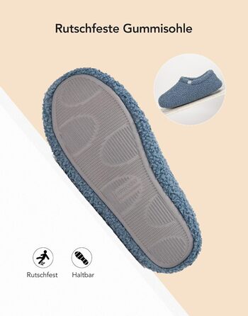 В'язані домашні тапочки VeraCosy з піною пам'яті та фетровою устілкою, з підкладкою з полярного флісу