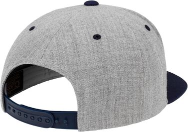 Кепка Flexfit Unisex Classic Snapback двоколірна, універсальний розмір (Heather/Navy)