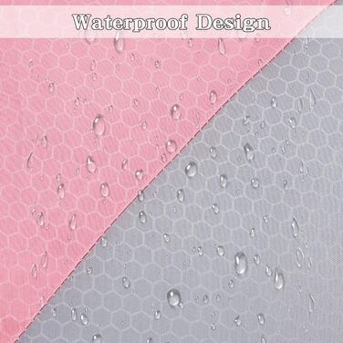 Zusentee 3-4 Season Sleeping Bag - Waterproof, Lightweight & Warm for Adults & Kids Camping, Hiking & Travel (Pink/Gray)