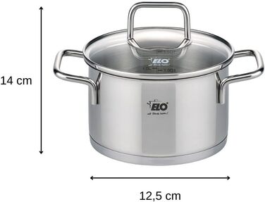 Каструля Fleischtopf з кришкою з скла, 12 см, Citrin