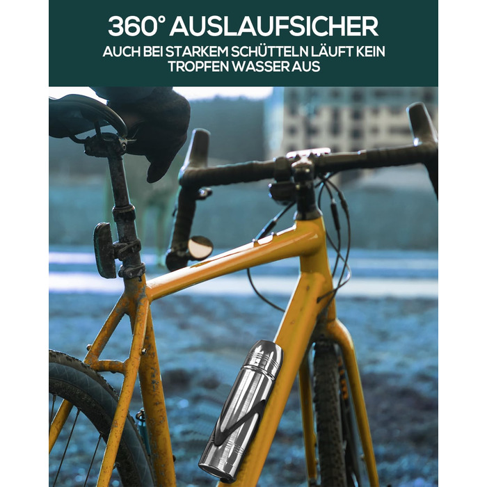Термокружка-термос з нержавіючої сталі, 350мл/500мл/750мл, подвійні стінки, BPA-Free, для спорту та відпочинку