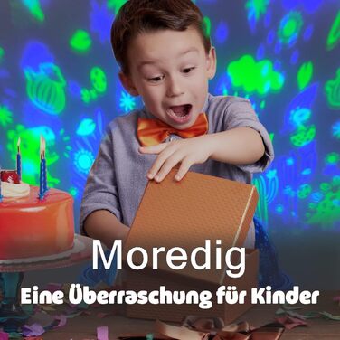 Moredig Night Light Starry Sky Projector for Kids with Remote Control, Timer, Night Light Baby Night Light for Children for Birthday Gift, Kids Room, Christmas Gifts - Black and White (D-blue and White)