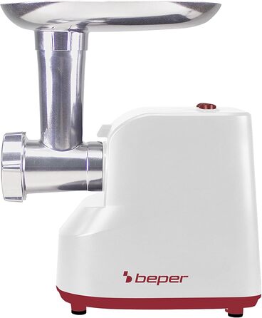 М'ясорубка електрична BEPER P102ROB200 з нержавіючої сталі, 1200 Вт + насадка для томатів
