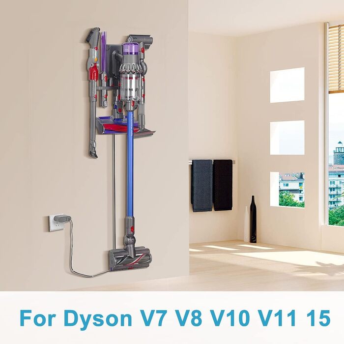 Електричний насадка для миття підлоги DrRobor на Dyson V11 V10 V7 V8 V15 - 12 моп, знімний бак для води