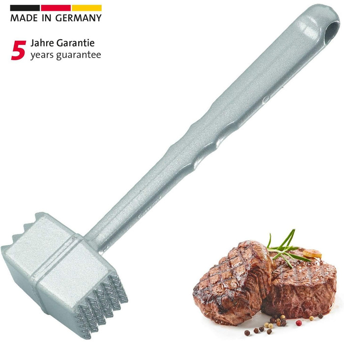 Молоток для м'яса Westmark Robusto, алюмінієвий, з харчовим покриттям, сріблястий, 21,5 см