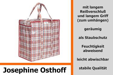 Josephine Osthoff Unisex Heavy-Duty Waterproof Storage Bags, Durable & Versatile, with Zipper for Moving & Shopping, 75L Capacity, Up to 20 kg Load, Black, Pack of 9 (Assorted 3-Piece)