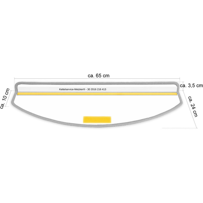 Ступінчасті килимки Kettelservice-Metzker Shaggy: набір 15 шт. (кремовий)
