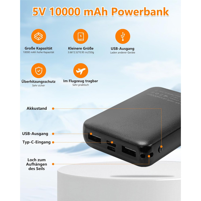 Обогревна жилетка з флісу для чоловіків з акумулятором 5V 10000mAh - жилетка з 3 рівнями нагріву, 5 зонами обігріву, ідеальна для роботи на відкритому повітрі, катання на лижах, піших прогулянок та щоденних поїздок. Чорний, XXL