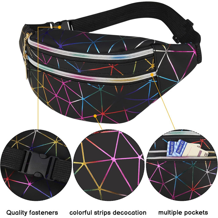 Жіноча/Чоловіча поясна сумка-бананка, водонепроникна, для спорту, подорожей, активного відпочинку