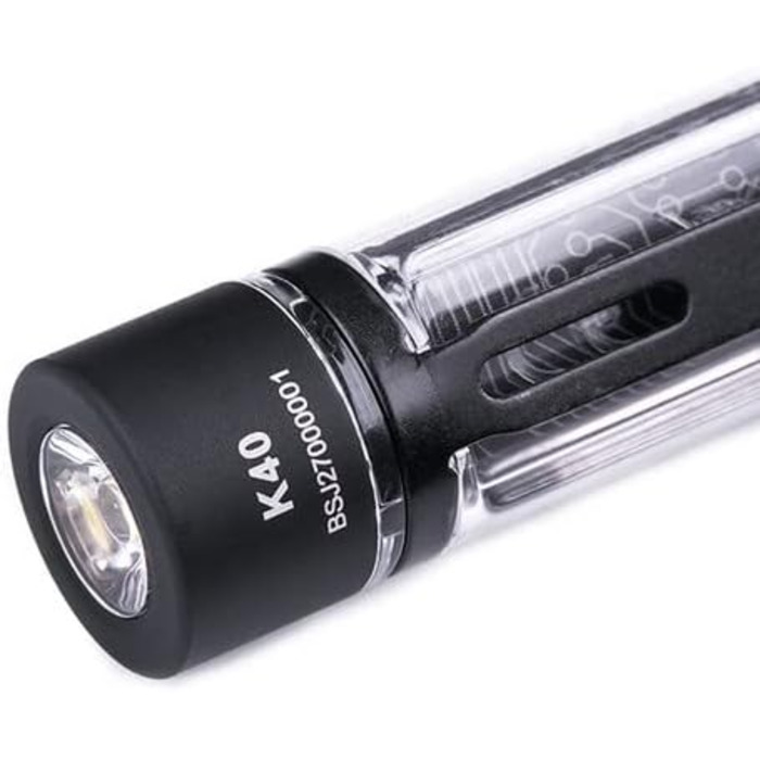 Брелок-ліхтарик LED NEXTORCH K40 Strobe, прозорий, до 700 лм, акумуляторний, різні режими