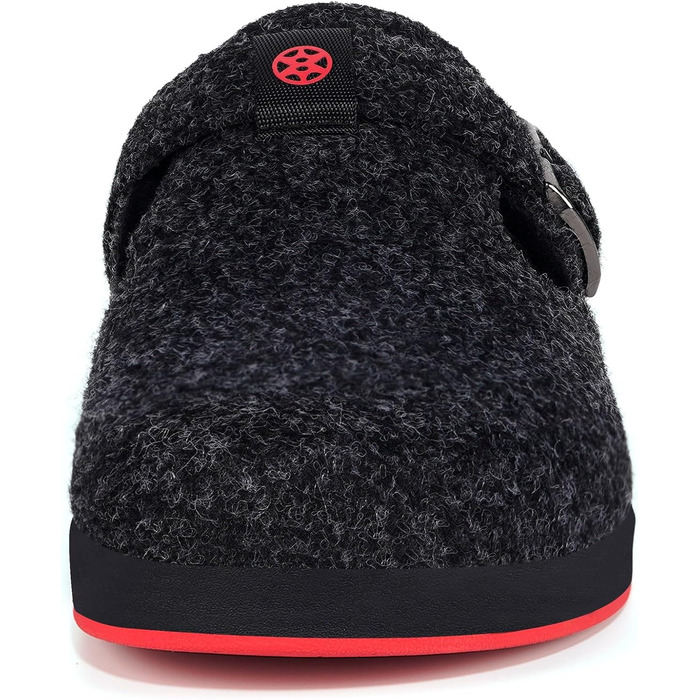 Тапочки халатні для дому Sisttke, чорні, унісекс, зимові, з змінним устілком (39 EU)