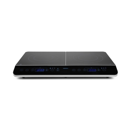 Індукційна варильна поверхня Medion MD 15324, чорна, 2 конфори, 3500 Вт, з LED-дисплеєм