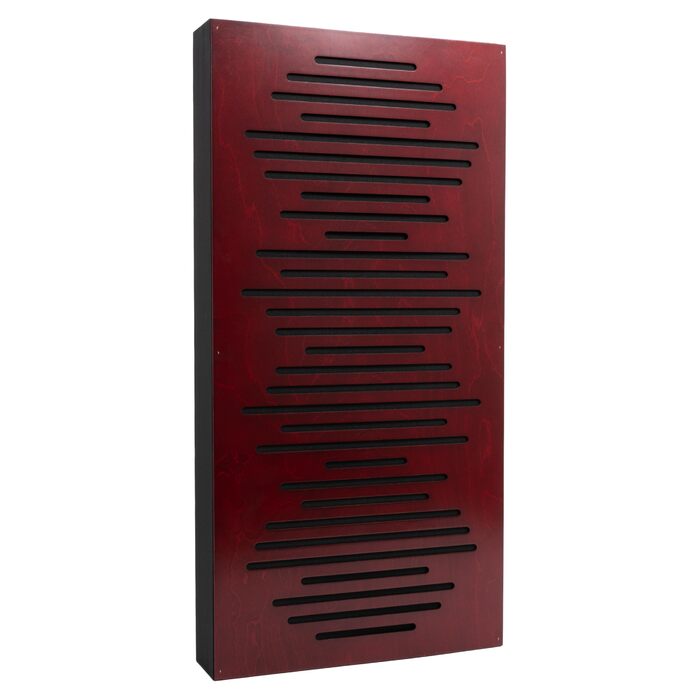 Акустичні панелі Bluetone WaveFuser PRO для шумоізоляції та дифузії звуку, декоративні стінні панелі для студії, офісу та дому (100x50x5 см, Махагон)