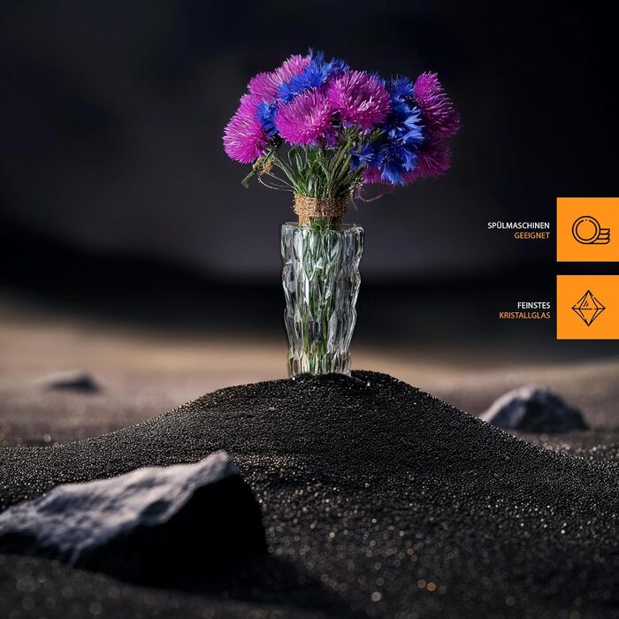 Скляна ваза Nachtmann Quartz 26 см, 88332 - ваза з кришталевого скла, для квітів, декор столу, придатна для миття в посудомийній машині