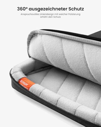 tomtoc 360° Laptop Bag Sleeve for New 16-inch MacBook Pro M4/M3/M2/M1 Pro/Max (2024-2019) A3403 A3186 A2991 A2780 A2485 A2141, Laptop Bag Laptop Sleeve Fits ASUS Vivobook 15/16, Dell Inspiron 15
