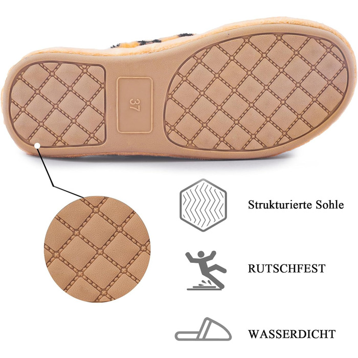 Жіночі капці Git-up з ефектом пам'яті (Memory Foam), підтримкою своду стопи та регульованим ремінцем на липучці, для діабетиків, широкі, леопардовий принт (38 EU)