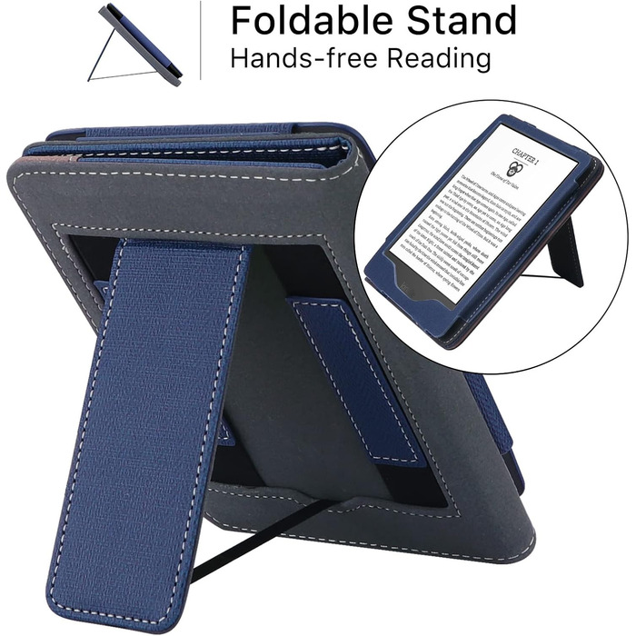 Чохол для Kindle 11-го покоління (2024/2022) Navy Blue: захисна обкладинка з підставкою та авто-сном