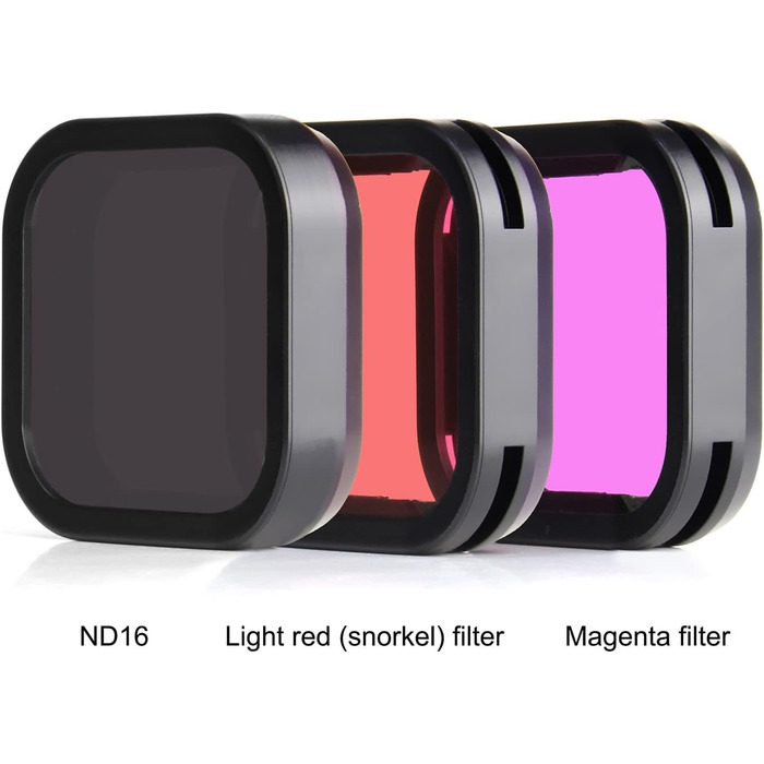 Фільтри для GoPro Hero 12 11 10 9: CPL, ND8, ND16, ND32 - комплект 4 шт.
