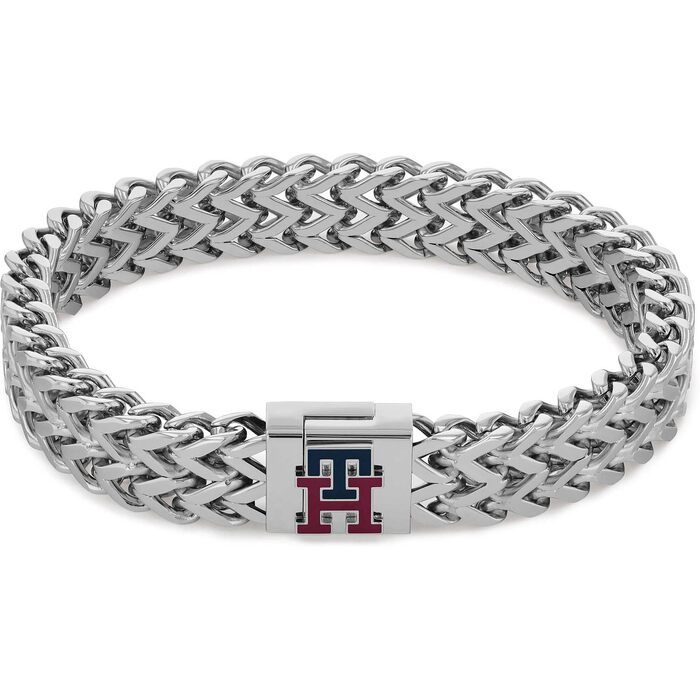 Браслет Tommy Hilfiger чоловічий сріблястий з нержавіючої сталі, 19 см (2790462)