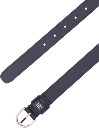 Ремінь жіночий Tommy Hilfiger Essential Effortless 2,5 см шкіряний синій (Space Blue) 80 см