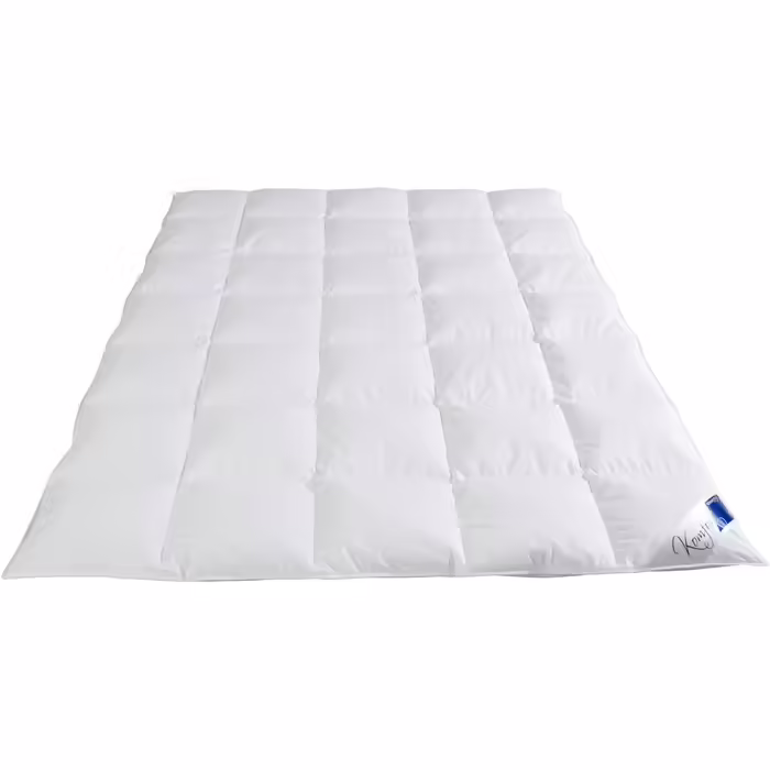Ковдра пухова Böhmerwald Komfort 135x200 см, 90% пух, 10% перо, для алергіків, середнє тепло, Oeko-Tex, біла