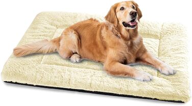 Крісло-лежанка для собак середніх порід Baodan, 90x60 см, з антиковзною основою, бежеве