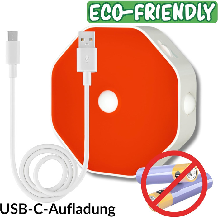 Нічна лампа-кліпса для читання Toys4Boys: LED, 360° гнучкий світильник для книг, червоний сенсор, 8 LED, для читання в ліжку