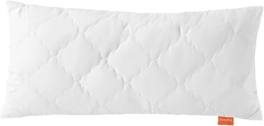 sleepling Pillowcase Bamboo 2-Pack 40 x 80 cm, cover 100% cotton quilted with 100% viscose (bamboo fiber), 700 gr. filling weight, Ökotex certified, washable, white