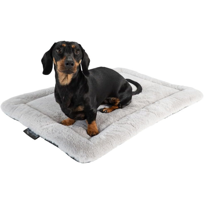 Килимок для собак MyBestBuddy XL, антиалергенний (100% поліестер), неслизький - можна прати при 40°C з м'яким покриттям - лежанка для собак великих порід (70x50 см, сірий)