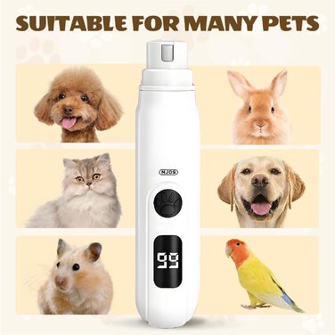 Електричний точилка для кігтів собак, 2025 рік. Безшумна точилка для кігтів собак з 3-ма режимами для великих, середніх та маленьких собак та котів