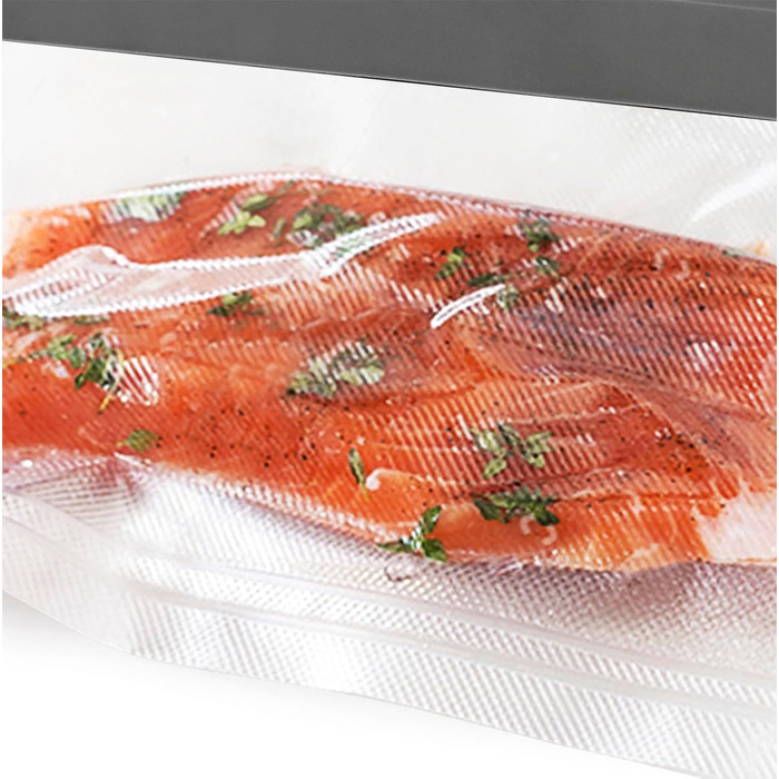 Вакуумний пакувальник Emerio з комплектом аксесуарів: 3м рулон фольги + 5 пакетів (20x30 см), кріплення для рулону, різак, для пакетів до 30 см, 120 Вт