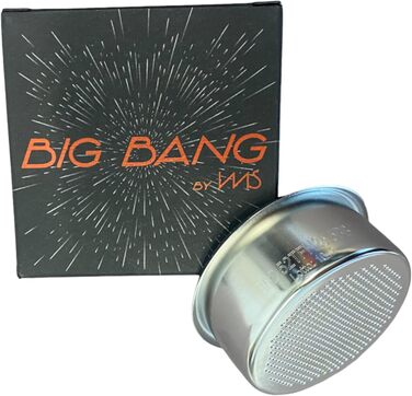 IMS Big Bang B62.52TFH25.5BB | B62.5 2T H25.5 BB | Competition Precision Filter Basket for 54 mm Portafilters | 20–22 gr. | Double Espresso | H25.5 | Double Basket | Shower Screen | Stainless Steel | Made in Italy