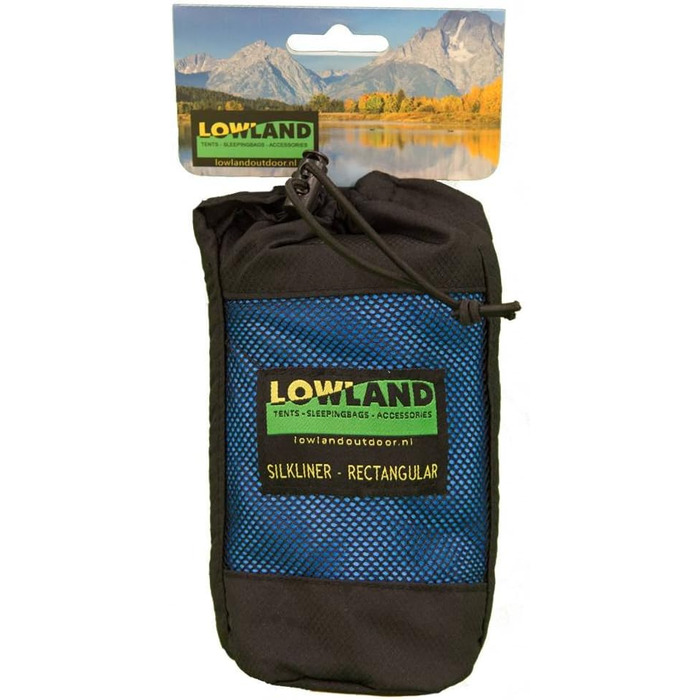 Шовковий спальний мішок Lowland Outdoor для походів, легкий хютеншляфзак