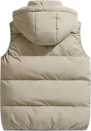 Чоловіча жилетка SeaUr з пухом, водонепроникна, легка, з капюшоном та кишенями, зелена (S, Хакі)