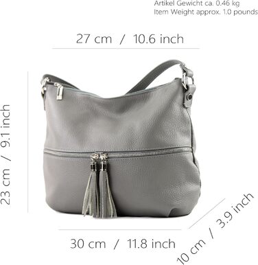 Сумка жіноча шкіряна через плече Modamoda T159, ручної роботи, Італія (Листяний зелений)