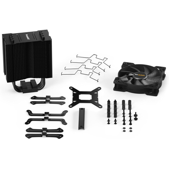 be quiet! Pure Rock 2 Black - кулер для CPU, 150W TDP, 120mm PWM, 4 теплові трубки, асиметричний дизайн