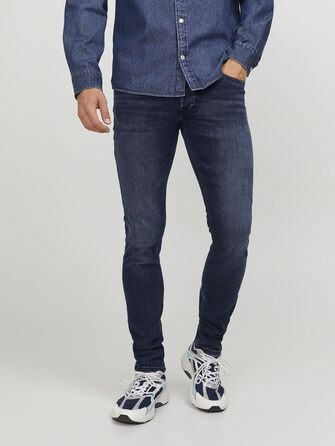 Джинси чоловічі JACK & JONES Jjiglenn Original AM 817 Noos (36W/32L, блакитний денім, класичний крій)