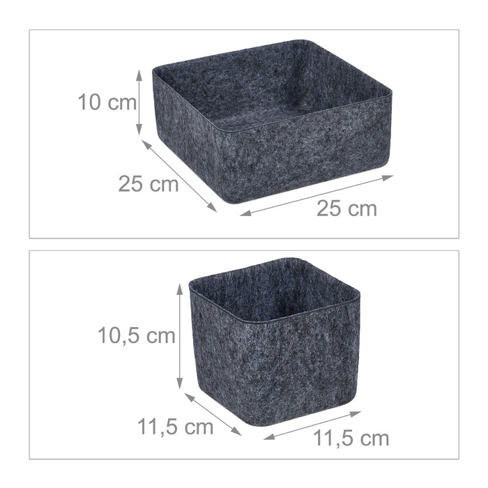 Relaxdays Drawer Organizer 5-Piece Set