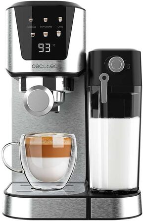 Кавомашина Cecotec Power Espresso 20 Cream: 20 Bar, Thermoblock, для еспресо, капучино, лате, з молочним контейнером 700мл