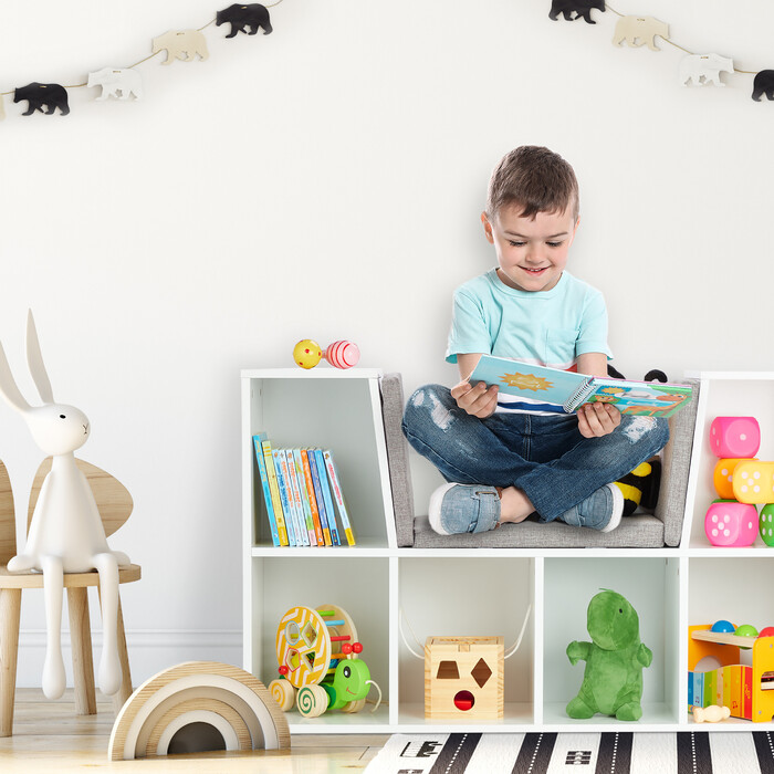 Relaxdays Bookshelf with Cushion