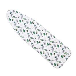 Чохол для прасувальної дошки Yizunnu 140 x 50 см з товстим шаром підкладки, регульованою фіксацією та стійким до подряпин принтом (Листя)