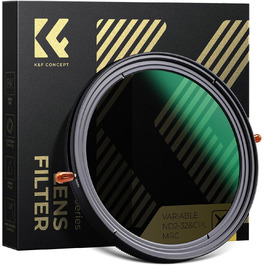 Фільтр K&F Concept 67mm 2-в-1: поляризаційний (CPL) та ND2-ND32 (1-5 ступенів затемнення)