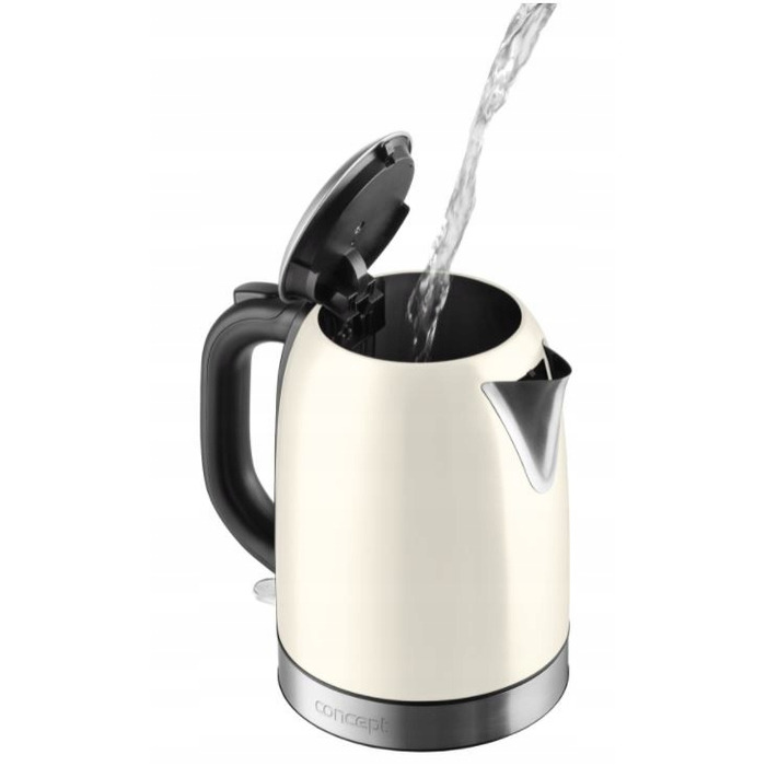 Електричний чайник Concept RK3242, 2200 Вт, 1,7 л, бежево-коричневий